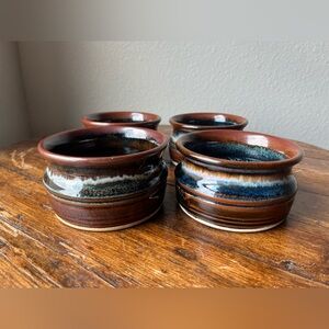 Set of 4 Terry Parker of LomaPrietaPottery Studio Pottery Bowls